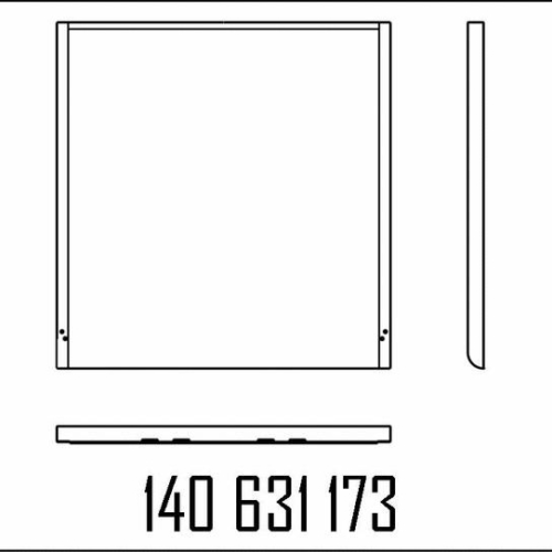 140631173 - FRONT /REAR PANEL 720 S MPD OR MR   POWDER COATED